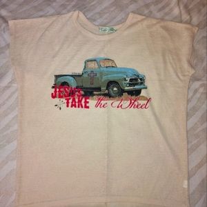 Women's NWOTS Boutique Blouses. "Jesus Take the Wheel" Size: XL/XXL